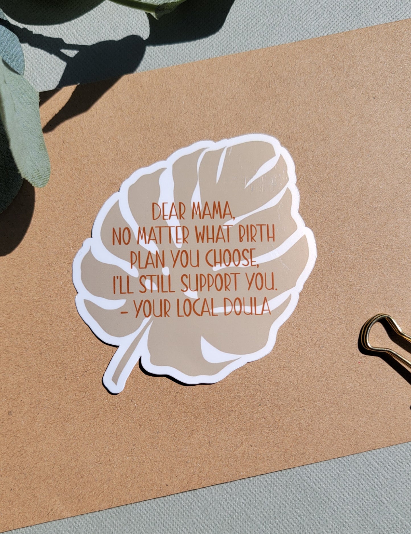 Dear Mama Vinyl Sticker