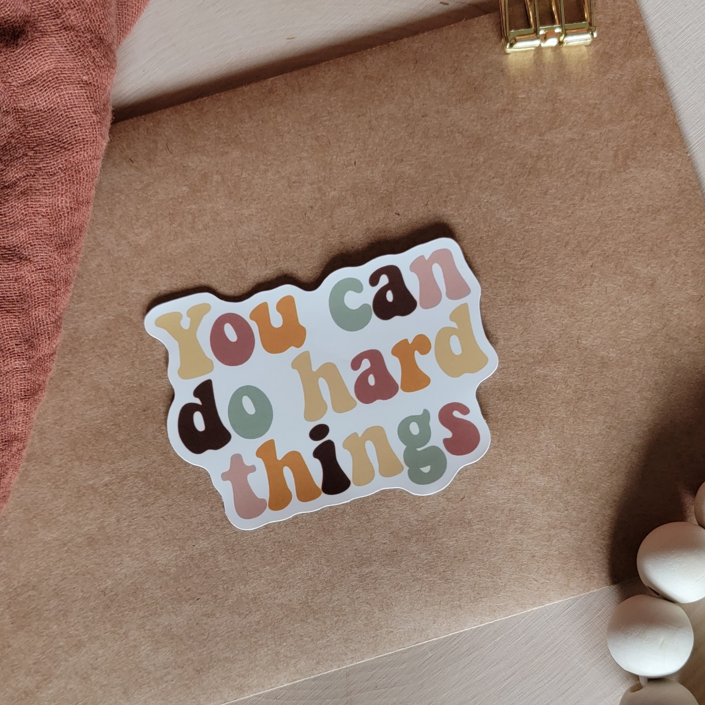 You Can Do Hard Things Vinyl Sticker