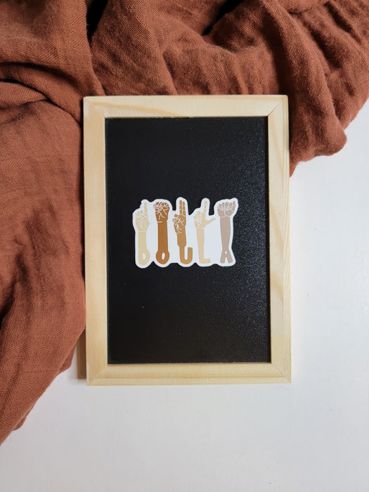 ASL Doula Sticker Vinyl Sticker