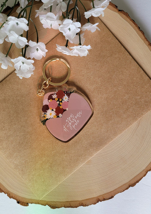 Grow At Your Own Pace Acrylic Keychain